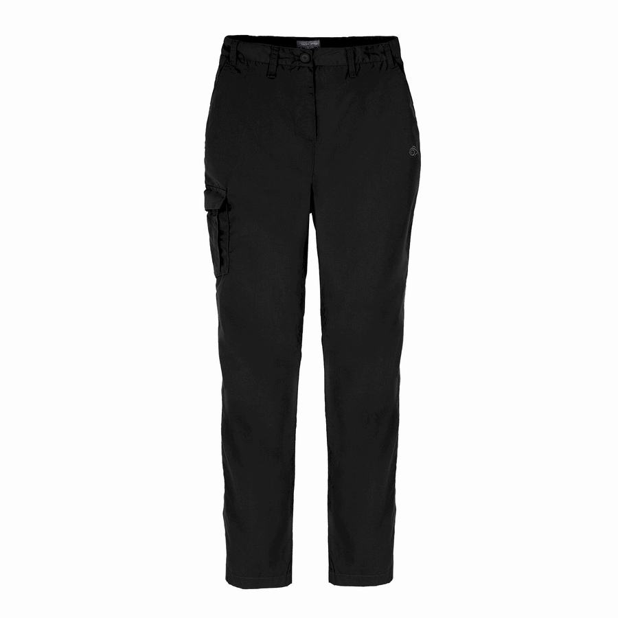 Pantalones Craghoppers Expert Kiwi Mujer Negros | TOZ94WY