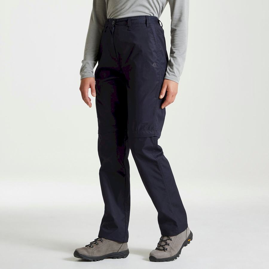 Pantalones Craghoppers Expert Kiwi Mujer Azul Marino | YGT4254AB