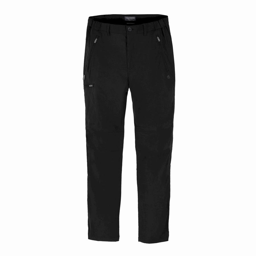 Pantalones Craghoppers Expert Kiwi Pro Stretch Hombre Negros | GGW7548GB