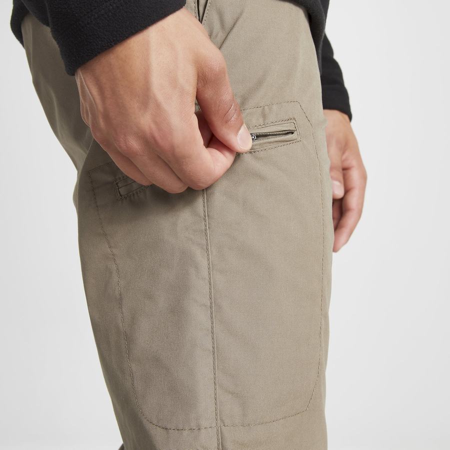 Pantalones Craghoppers Kiwi Boulder Slim Hombre Kaki | WVV5147AK