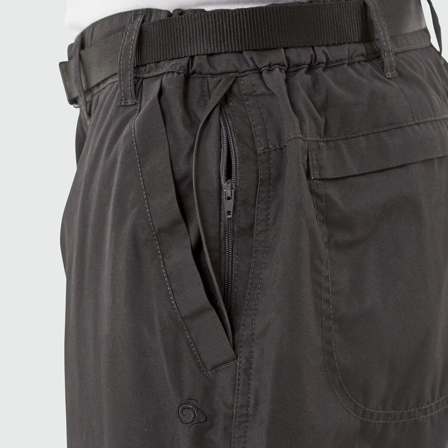 Pantalones Craghoppers Kiwi Hombre Negros | FJO191ZO