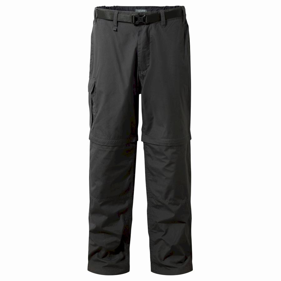 Pantalones Craghoppers Kiwi Hombre Negros | FJO191ZO