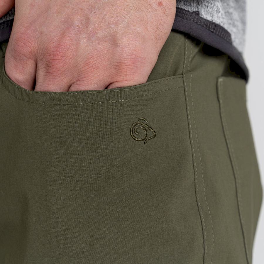 Pantalones Craghoppers Kiwi Pro 5 Pocket Hombre Verdes | RNZ2524IT