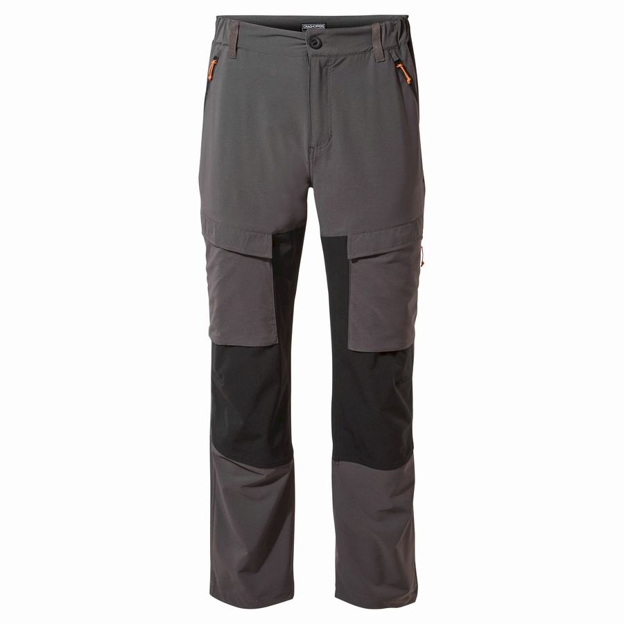 Pantalones Craghoppers Kiwi Pro Expedition Hombre Negros | LRC7196XZ