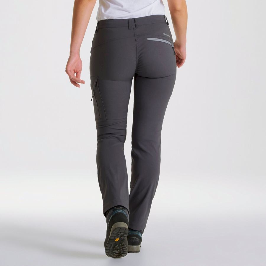 Pantalones Craghoppers Kiwi Pro Expedition Mujer Grises Oscuro | URN314TI