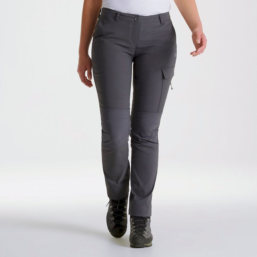 Pantalones Craghoppers Kiwi Pro Expedition Mujer Grises Oscuro | URN314TI