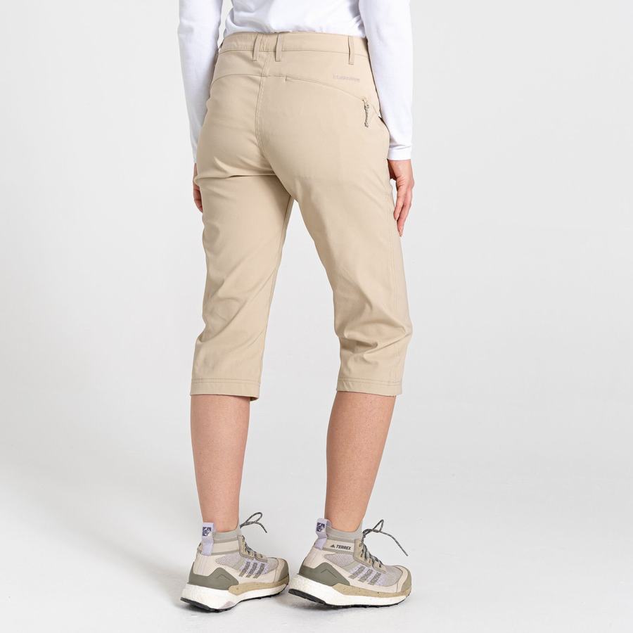 Pantalones Craghoppers Kiwi Pro II Crop Mujer Marrom | CNB7644BG