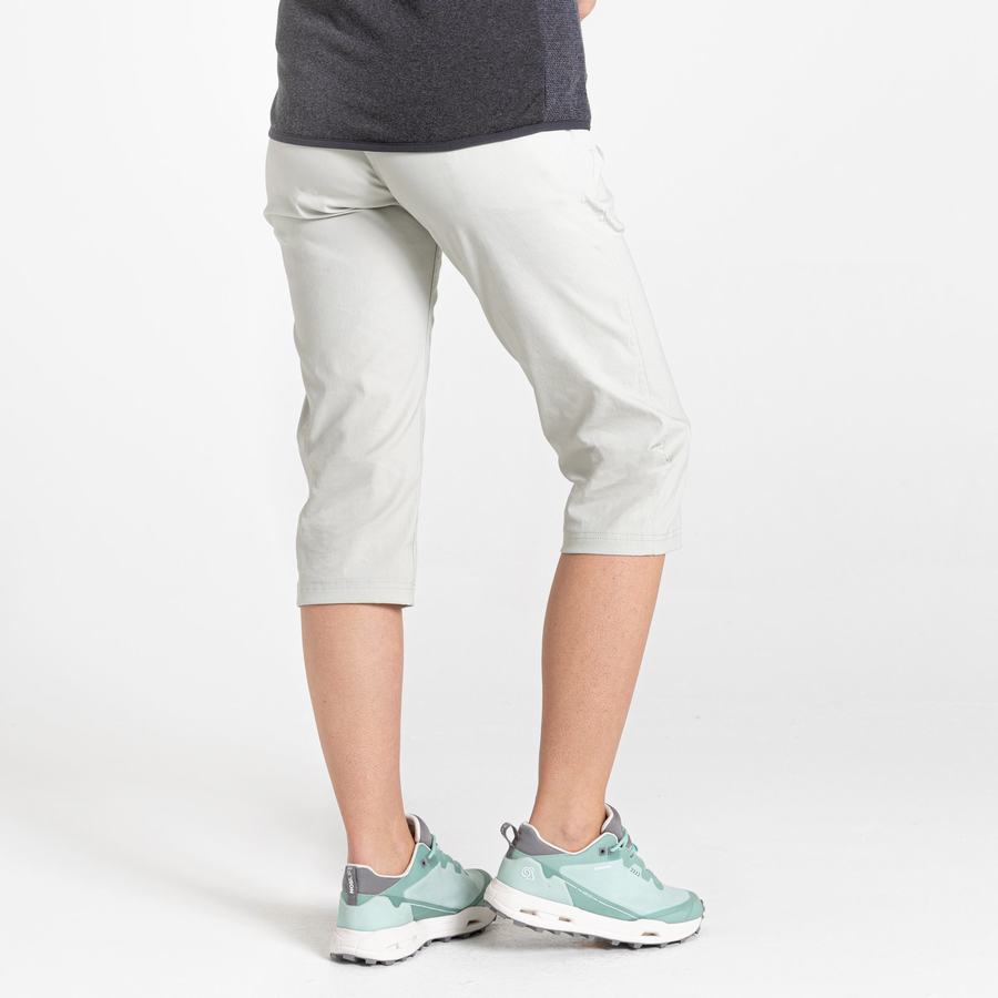 Pantalones Craghoppers Kiwi Pro II Crop Mujer Grises | YLX5852GM