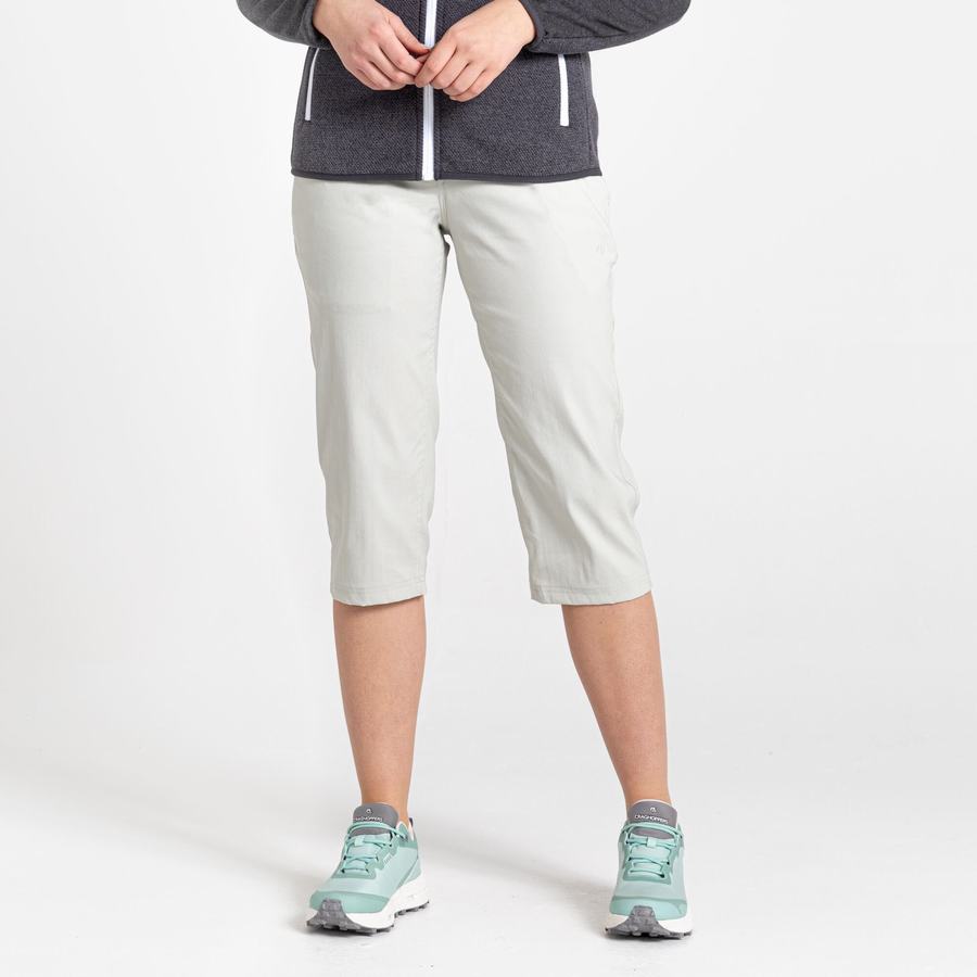 Pantalones Craghoppers Kiwi Pro II Crop Mujer Grises | YLX5852GM