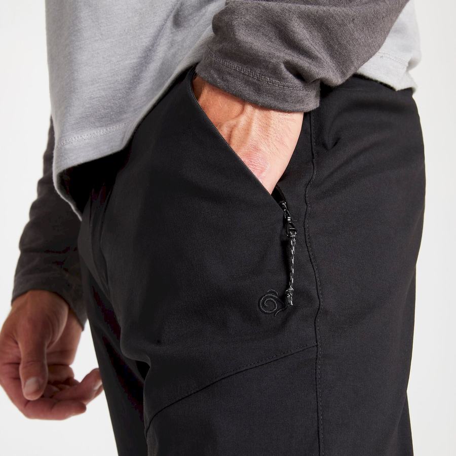 Pantalones Craghoppers Kiwi Pro II Hombre Negros | MNN6877CE