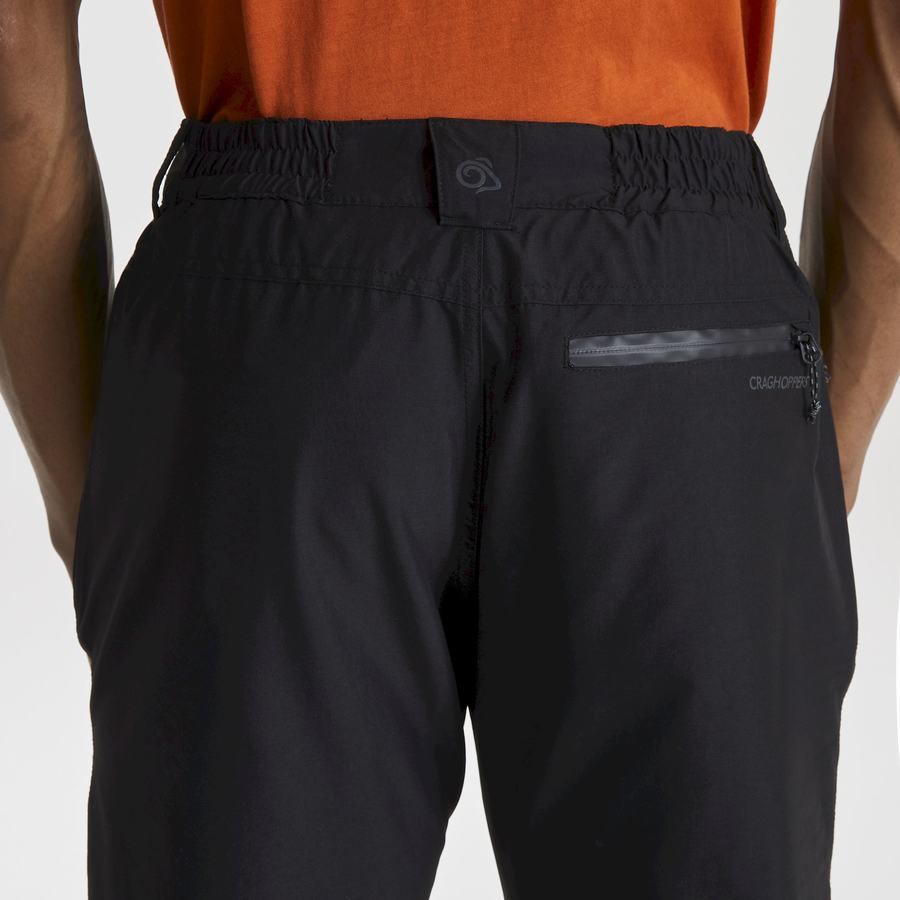 Pantalones Craghoppers Kiwi Pro II Impermeables Hombre Negros | UPC9023DN