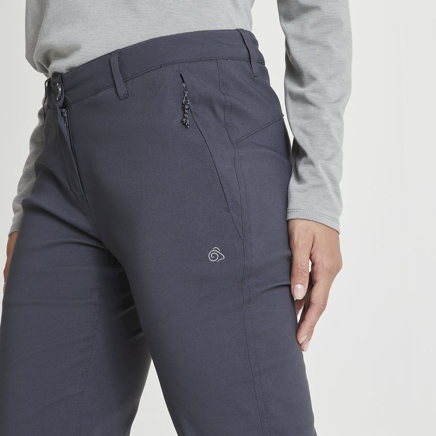 Pantalones Craghoppers Kiwi Pro II Invierno Forro Mujer Grises Oscuro | WZK7824GY