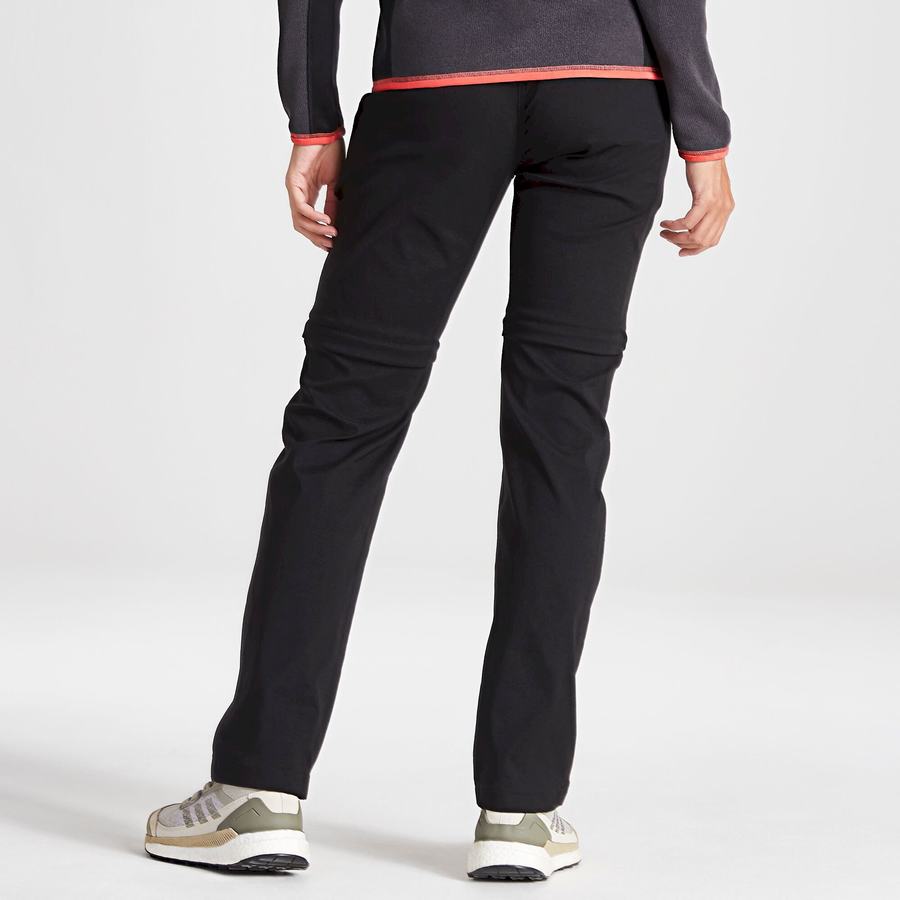 Pantalones Craghoppers Kiwi Pro II Mujer Negros | WXB7498SR