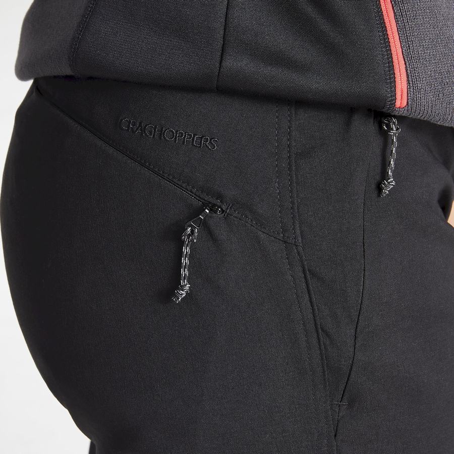 Pantalones Craghoppers Kiwi Pro II Mujer Negros | WXB7498SR