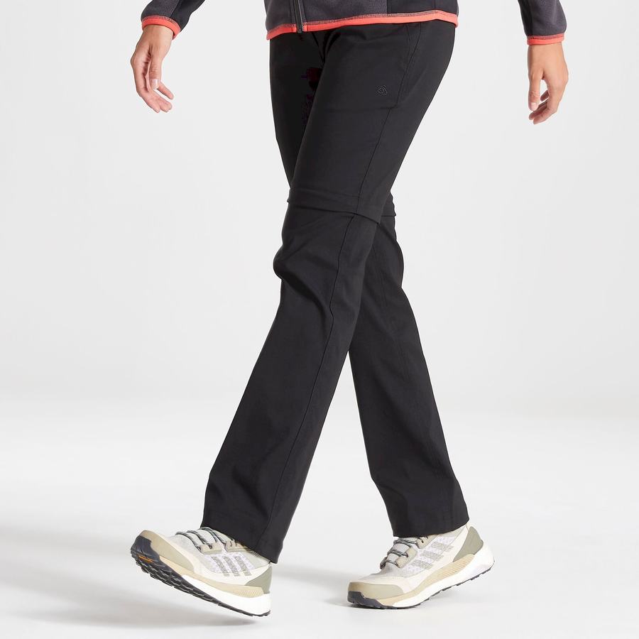 Pantalones Craghoppers Kiwi Pro II Mujer Negros | WXB7498SR