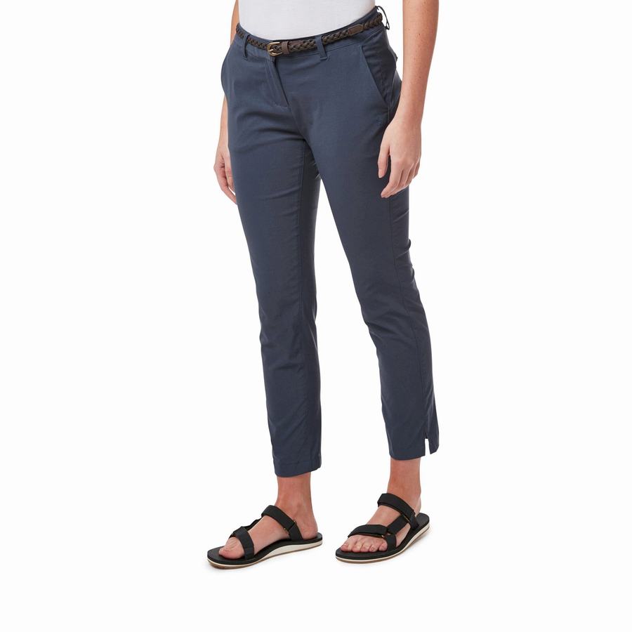 Pantalones Craghoppers NosiLife Briar Mujer Azul Marino | HWM9758YI