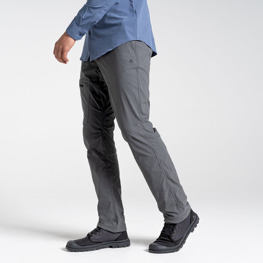 Pantalones Craghoppers NosiLife Pro Active Hombre Grises Oscuro | VEI4390CN