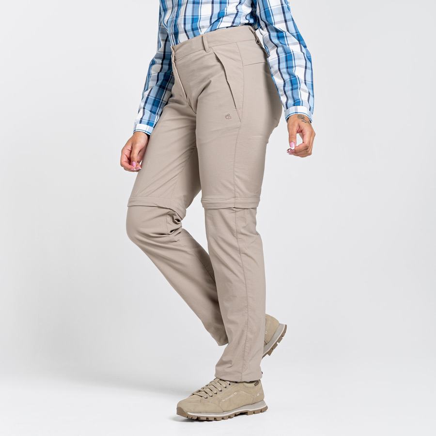 Pantalones Craghoppers NosiLife Pro II Mujer Marrom Claro | UPS726RR