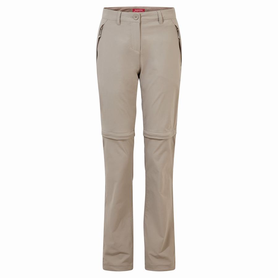 Pantalones Craghoppers NosiLife Pro II Mujer Marrom Claro | UPS726RR