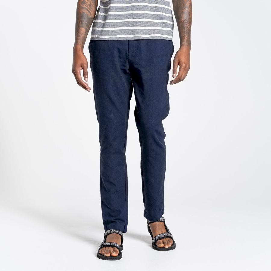 Pantalones Craghoppers Nosibotanical Buck Hombre Azules Azul Marino | BAE9374QH