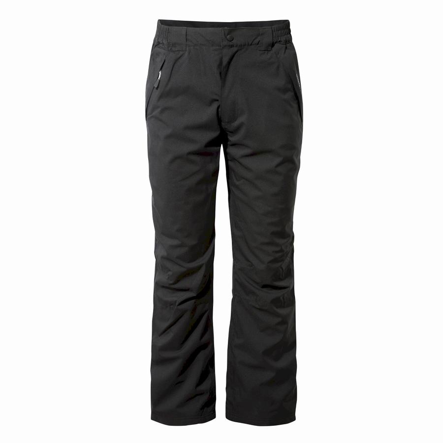 Pantalones Craghoppers Steall II Thermo Impermeables Hombre Negros | QIW1022QS