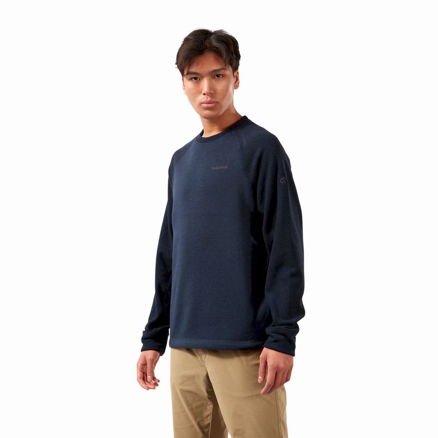 Sudaderas Craghoppers Barker Jumper Hombre Azules Azul Marino | XIE4834KT