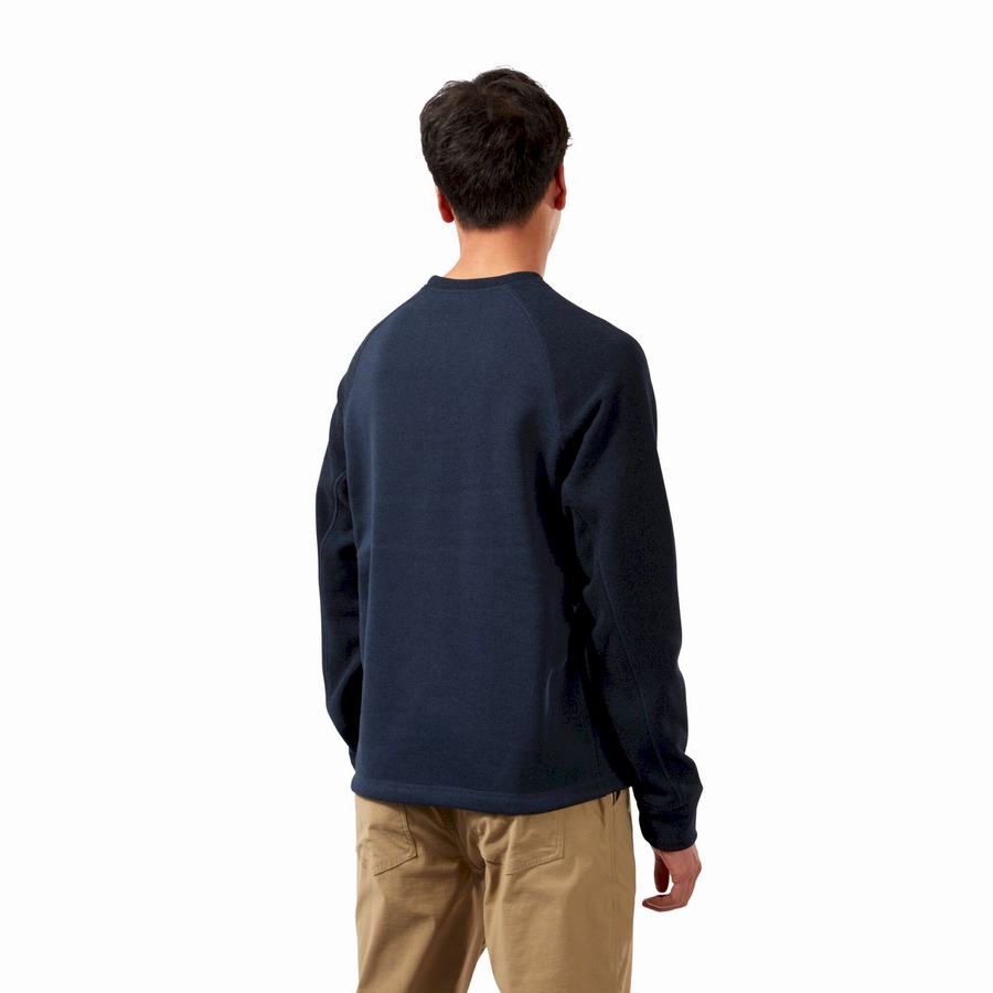 Sudaderas Craghoppers Barker Jumper Hombre Azules Azul Marino | XIE4834KT