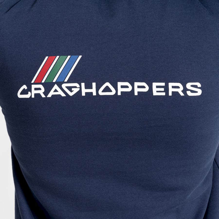 Sudaderas Craghoppers Lautner Encapuchado Mujer Azules Azul Marino | YAT7722SA